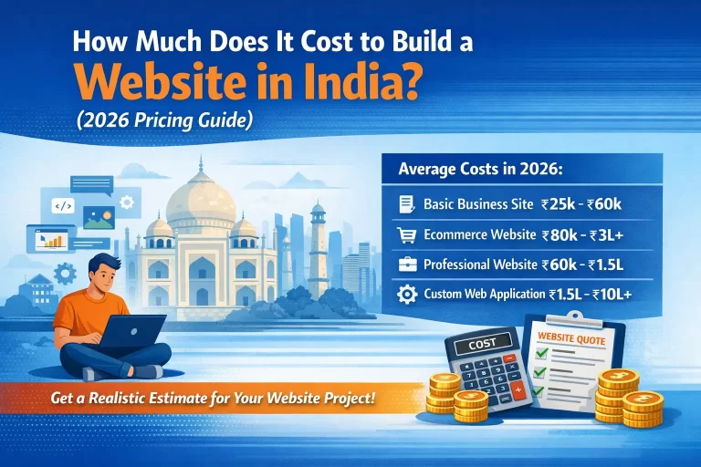 How Much Does It Cost to Build a Website in India? (2026 Pricing Guide)