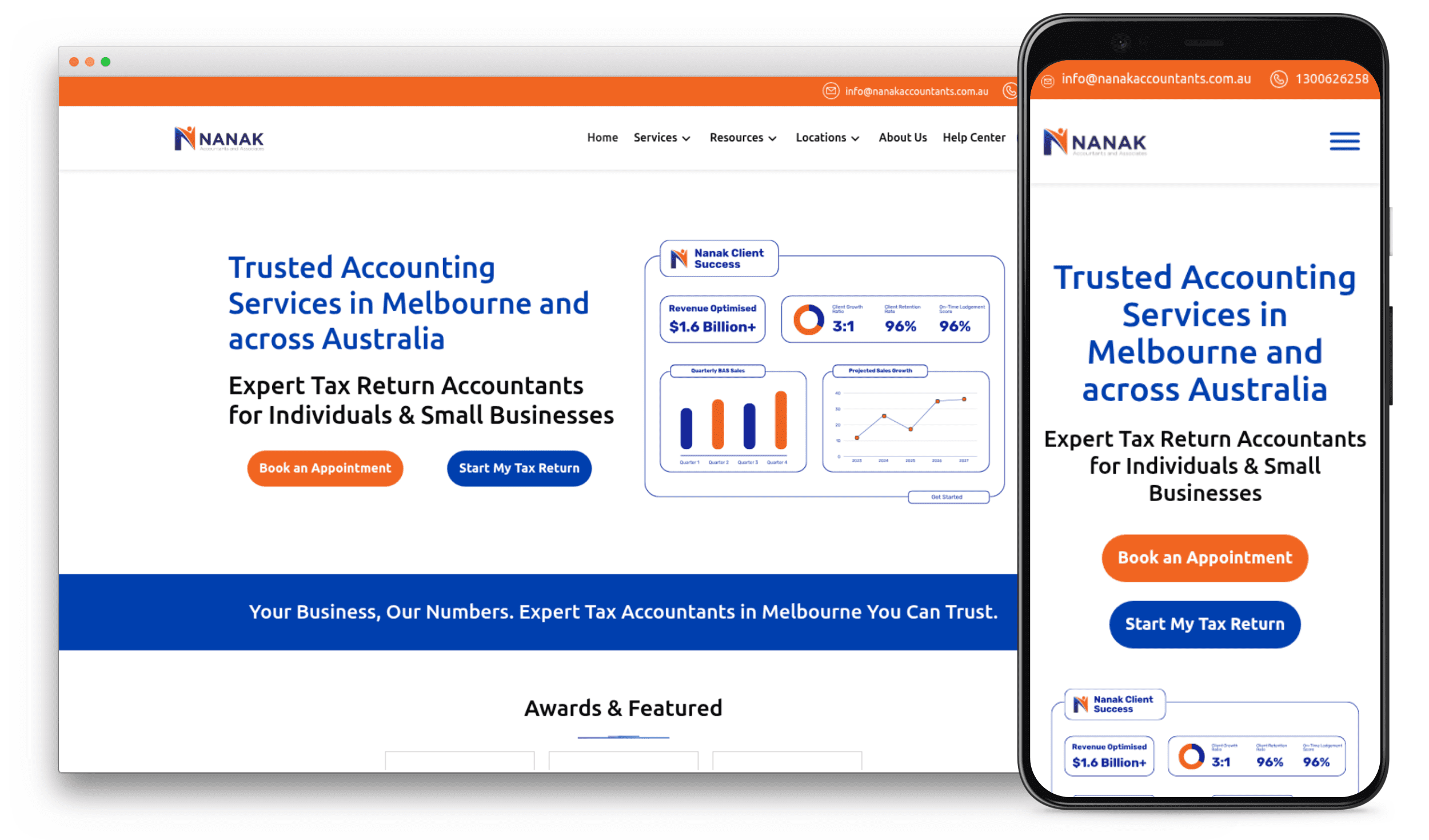 Nanak Accountants – Accounting Firm Website