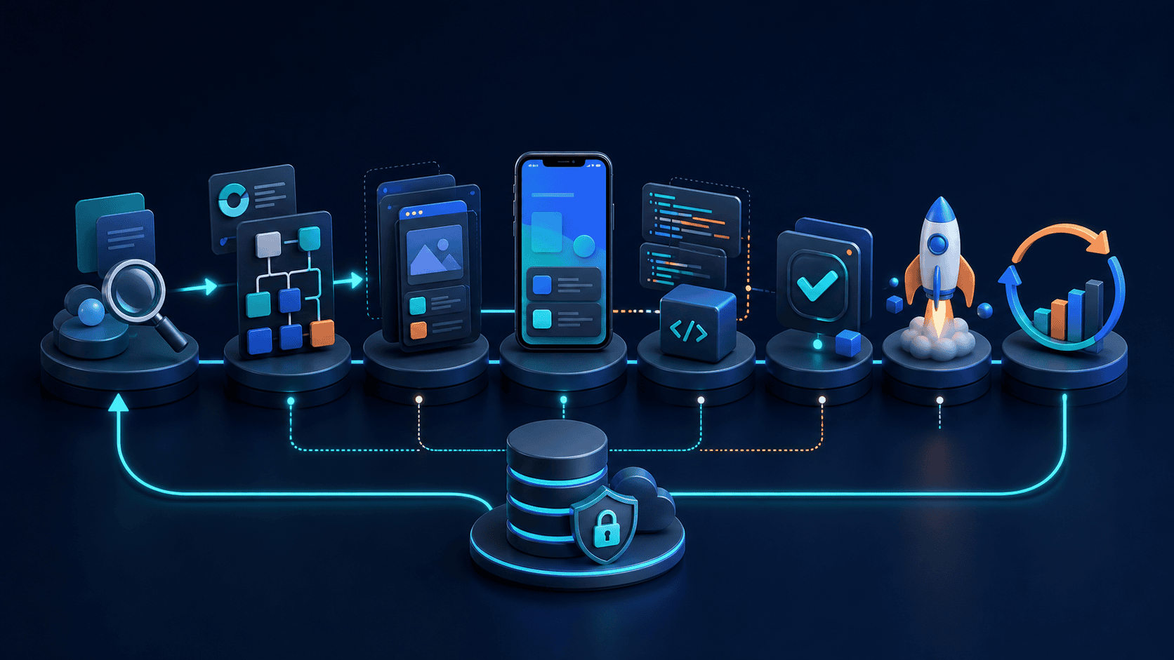 Mobile App Development Process: From Idea to Launch and Improvement